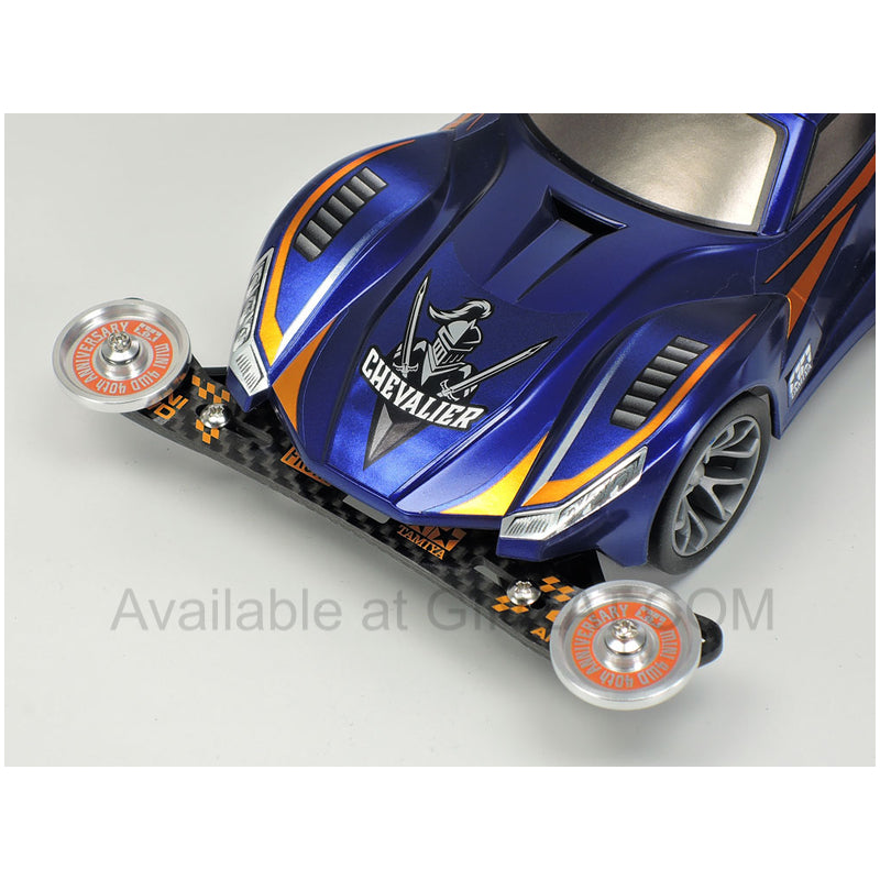 Tamiya Mini 4WD Special Project Items (Parts) SUPER XX FLUORESCENT-COLOR CHASSIS SET (ORANGE/YELLOW)