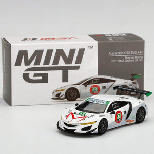 ACURA NSX GT3 Evo #44 Magnus Racing 2021 IMSA Daytona 24 Hrs, MINI GT Diecast model car