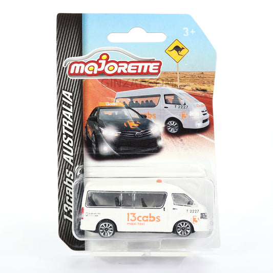 13cabs Australia – TOYOTA Hiace White, Majorette diecast model car