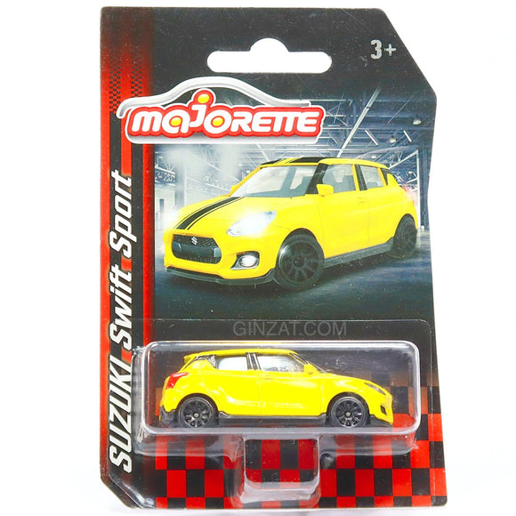 Suzuki Swift Sport Yellow, Majorette diecast model car (Blister Pack)