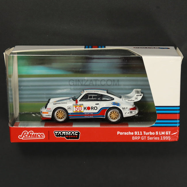 Porsche 911 Turbo S LM GT BRP GT Series 1995, Tarmac Works x Schuco diecast model car