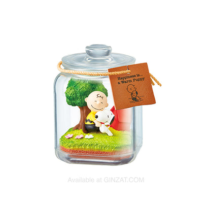 Snoopy & Friends Terrarium Happiness with Snoopy, Re-Ment Figures