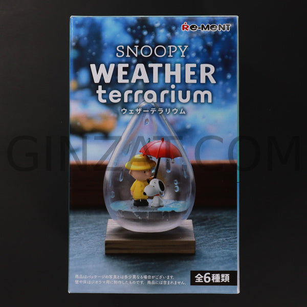 SNOOPY WEATHER Terrarium, Re-Ment Figures