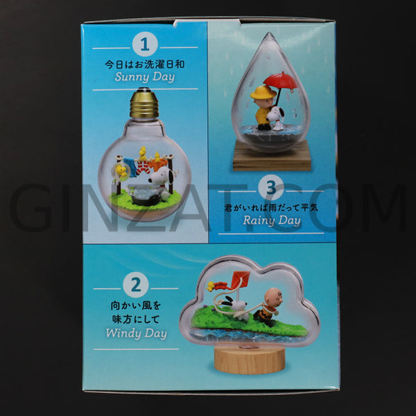 SNOOPY WEATHER Terrarium, Re-Ment Figures