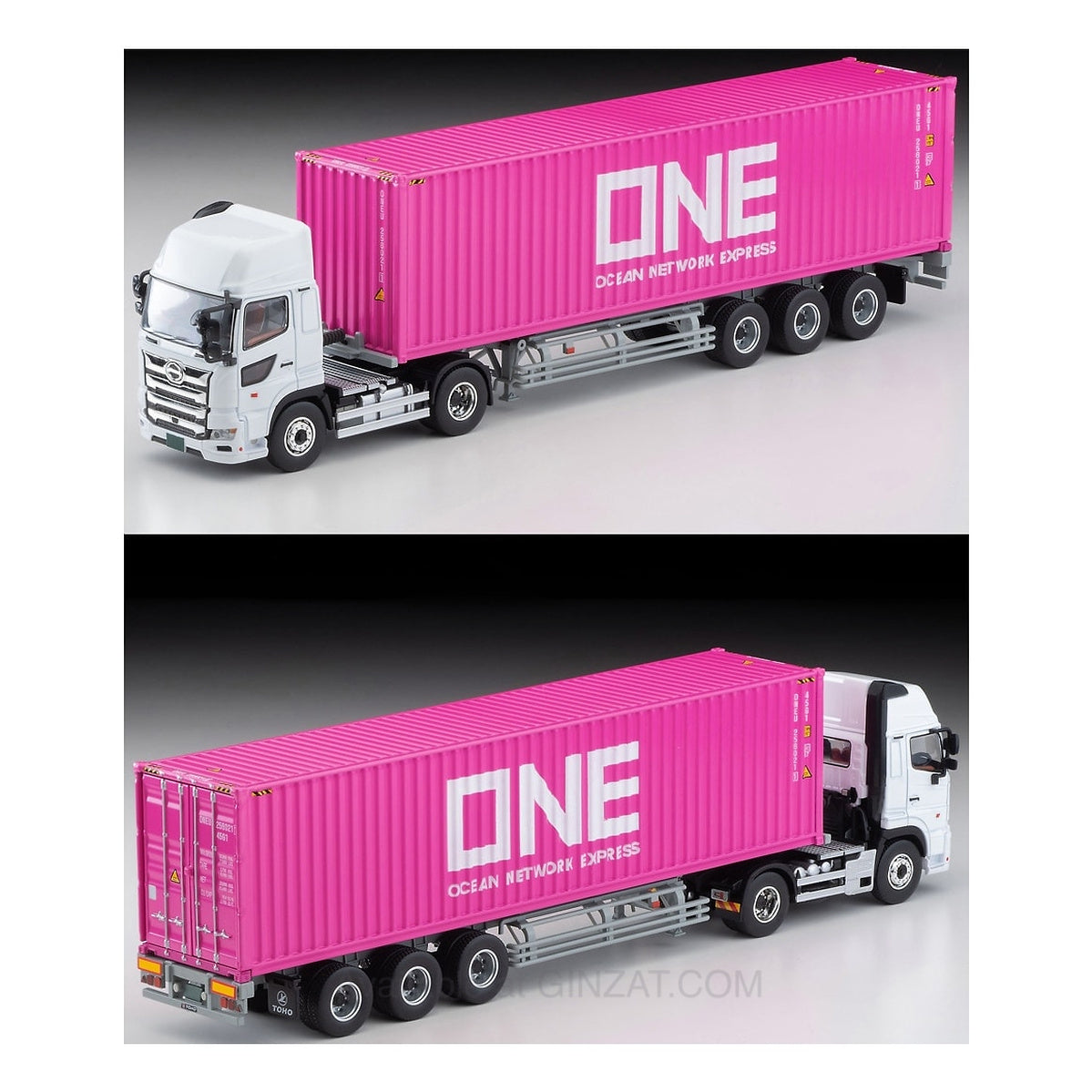 Hino Profia 40ft marine container trailer (Toho Sharyo TC36H1C34) Ocean Network Express, Tomica Limited Vintage NEO: LV-N292b