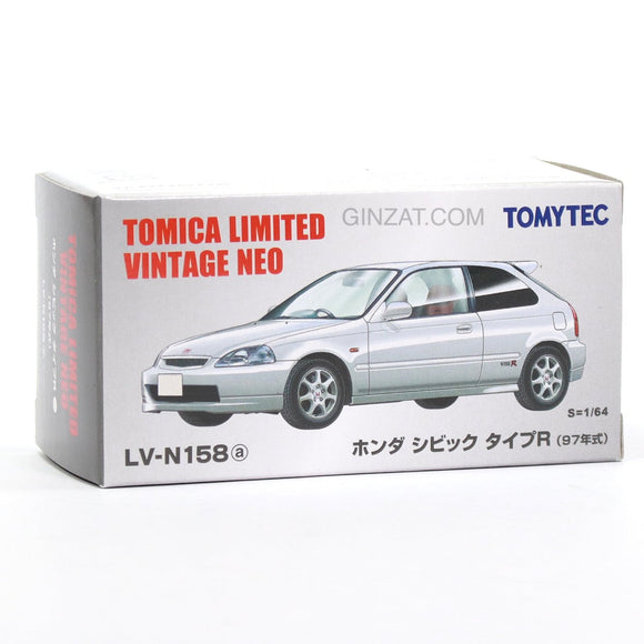 HONDA Civic Type R 97� White, Tomytec Limited Vintage Neo LV-N158a diecast model car