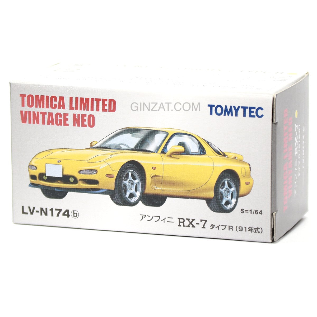 MAZDA Anfini RX-7 Type R 91� Yellow, Tomica Limited Vintage Neo LV-N174b diecast model car