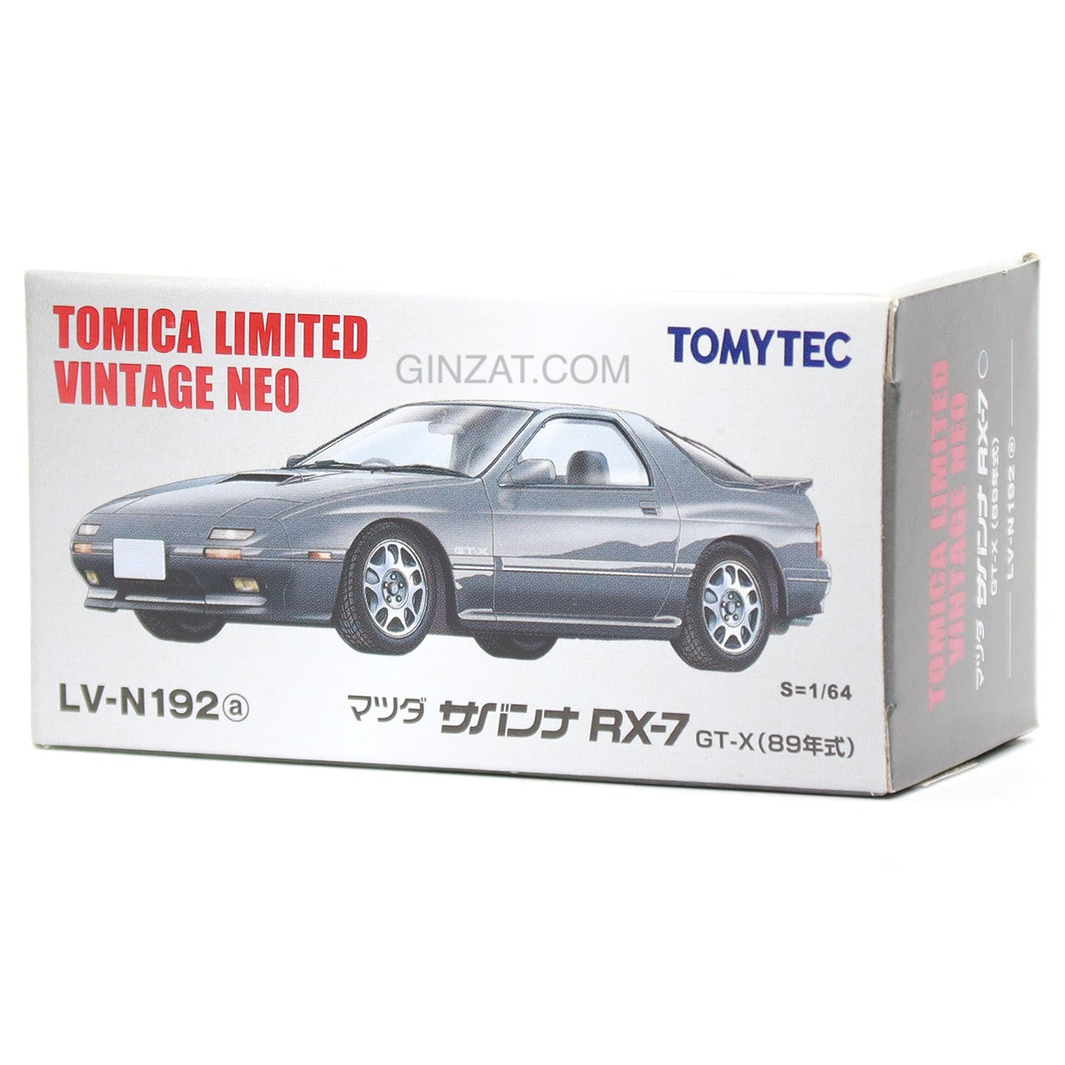 MAZDA Savannah RX-7 GT-X 89� Grey, Tomica Limited Vintage Neo diecast model car LV-N192a