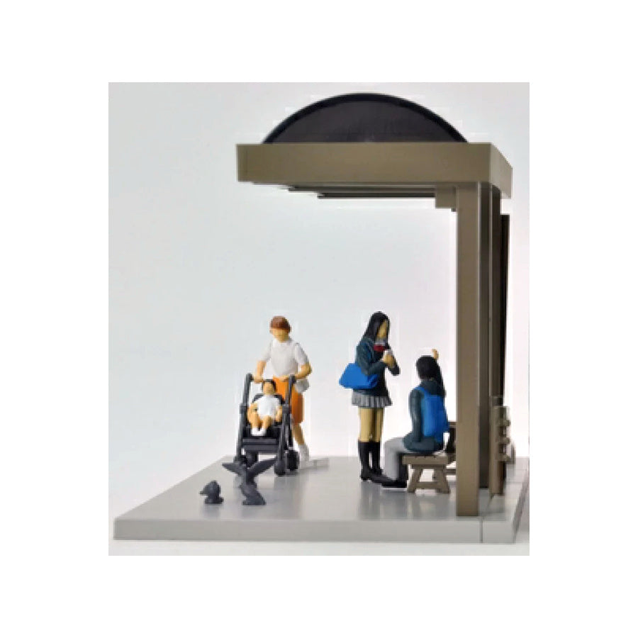 Diocolle 64 #carsnap 05a Bus Stop, Tomytec Tomica Limited Vintage Neo Diorama set 1/64