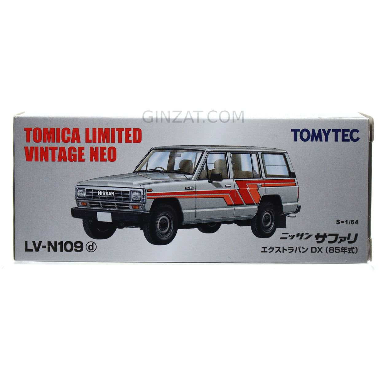 NISSAN Safari DX, Tomytec Tomica Limited Vintage Neo 1/64 diecast model car LV-N109d