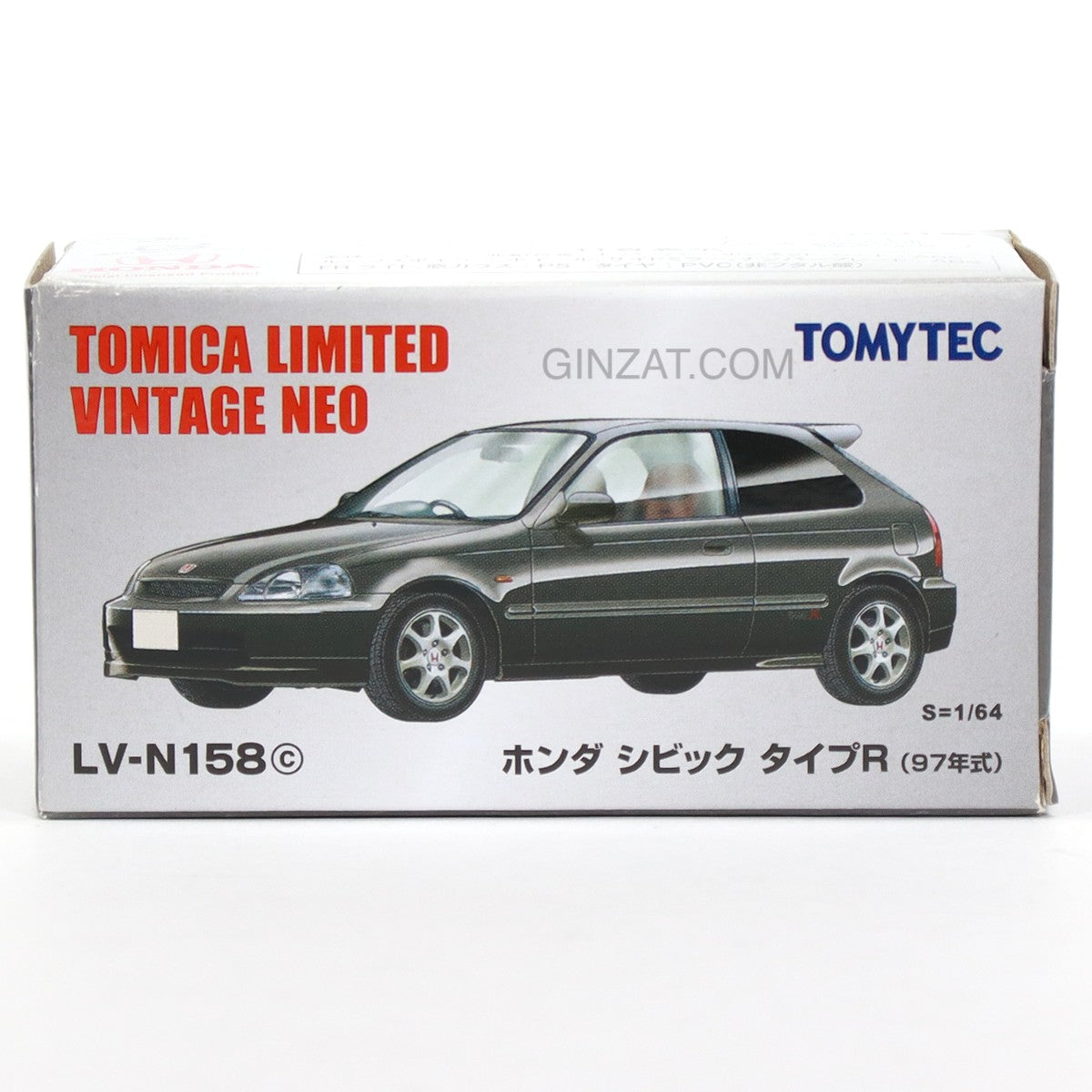 HONDA Civic Type R 97� Black, Tomica Limited Vintage Neo LV-N158c diecast model car