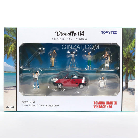 TOMYTEC Diocolle 64 #carsnap 11a TV Crew, Tomica Limited Vintage Neo diorama set 1/64