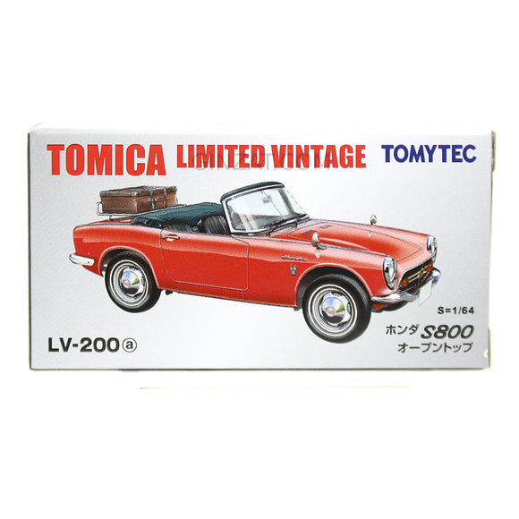 HONDA S800 Open Top, Tomica Limited Vintage LV-200a diecast model car