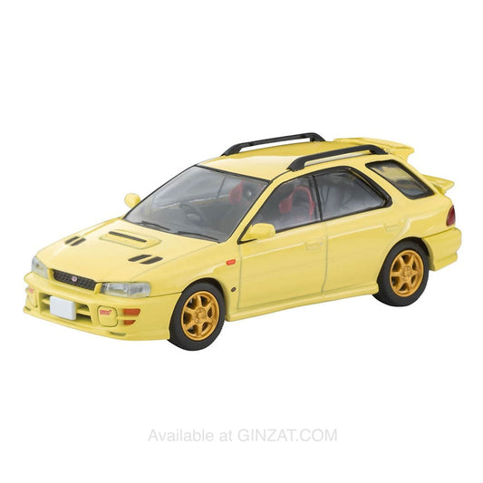 SUBARU Impreza Pure Sports Wagon WRX Sti Ver. VI Limited Yellow 1999, Tomica Limited Vintage Neo LV-N274b diecast model car