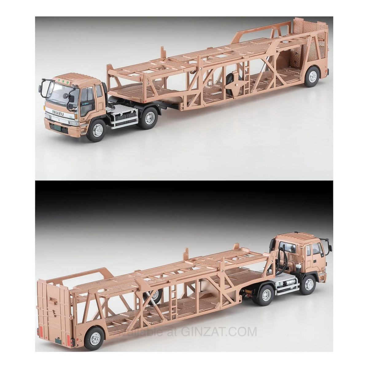 Isuzu 810EX Car Transporter (Antico ASZ022 Vehicle Carrier Trailer) (Brown Metallic), Tomica Limited Vintage Neo LV-N225c