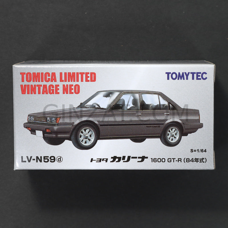 Toyota Carina 1600GT-R 1984 Gray, Tomytec Tomica Limited Vintage Neo diecast model car LV-N59c