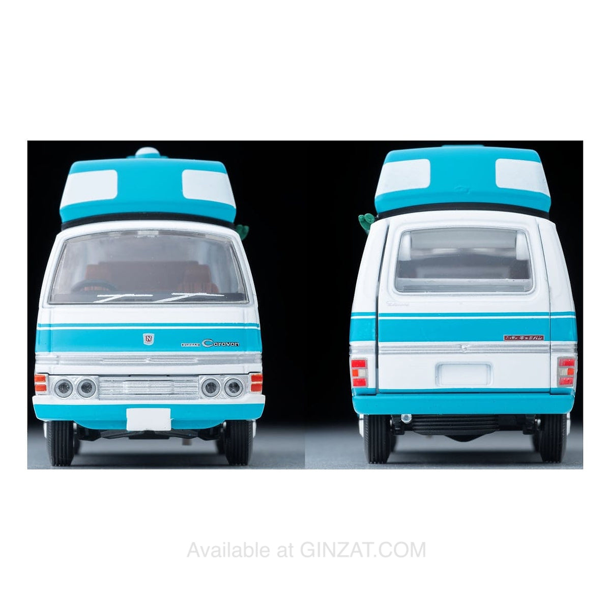 Nissan Caravan Campervan (white/light blue) 1973, Tomica Limited Vintage NEO: LV-N312a Diecast Model