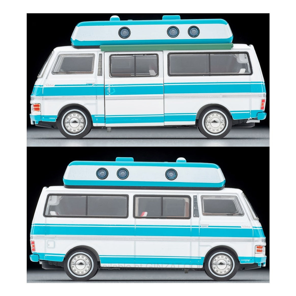 Nissan Caravan Campervan (white/light blue) 1973, Tomica Limited Vintage NEO: LV-N312a Diecast Model