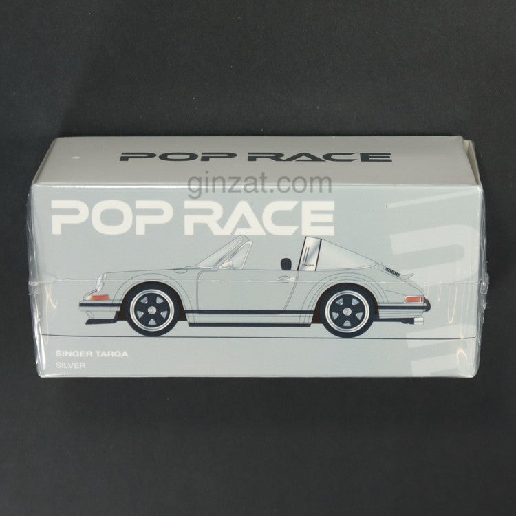 SINGER TARGA Silver, POP Race Diecast Model car 1/64