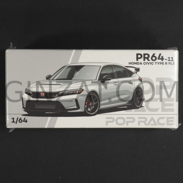 Honda Civic Type R FL5 Champion White, POP Race 1/64 diecast model car