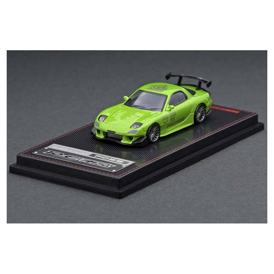 Mazda RX-7 (FD3S) RE Amemiya Green Metallic,  Ignition Model diecast model car