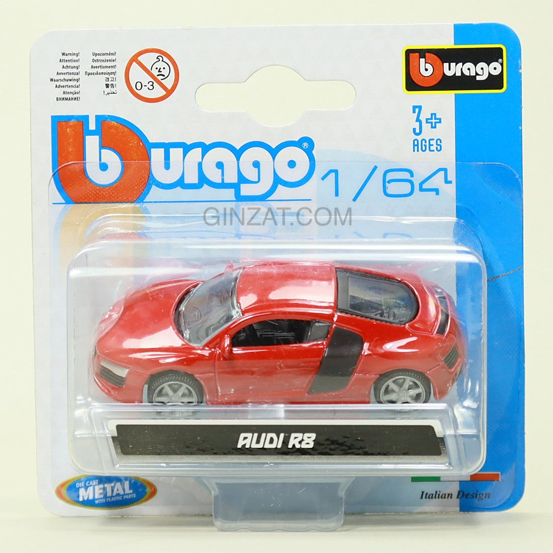 Audi R8 (R9), BBbrago 1/64 diecast model car