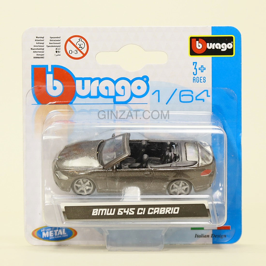 BMW 645 CI Cabrio, BBbrago diecast model car