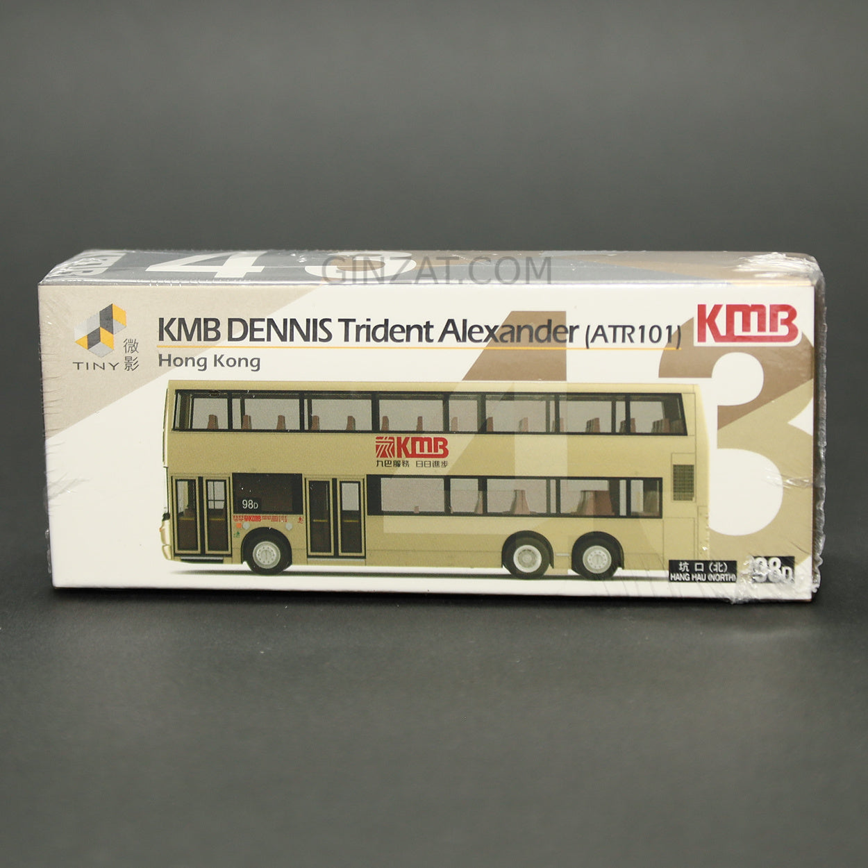 KMB DENNIS Trident Alexander (ATR101) Hong Kong, TINY No.43 diecast model car