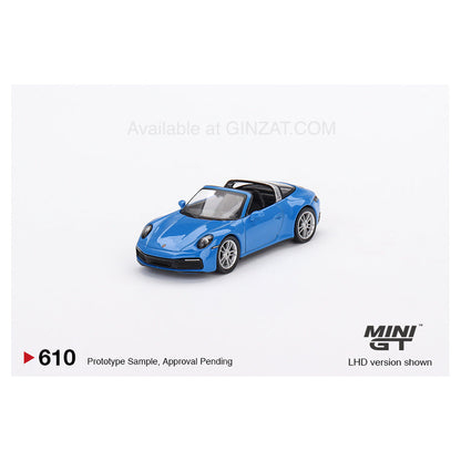 Porsche 911 Targa 4S Shark Blue, Mini GT No. 610 diecast model car