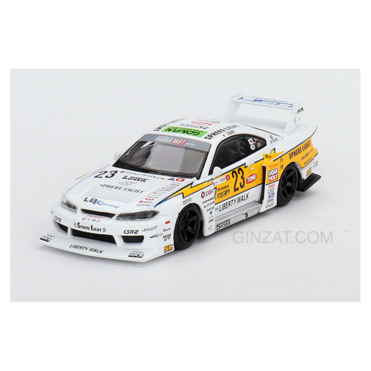 Nissan Silvia (S15) LB-Super Silhouette #23 2022 Goodwood Festival of Speed, Mini GT No. 618 diecast model car