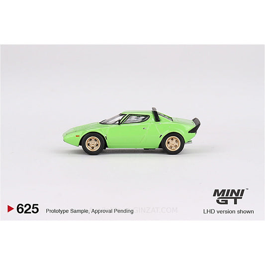 Lancia Stratos HF Stradale Verde Chiaro Lime Green, Mini GT No. 625 diecast model car