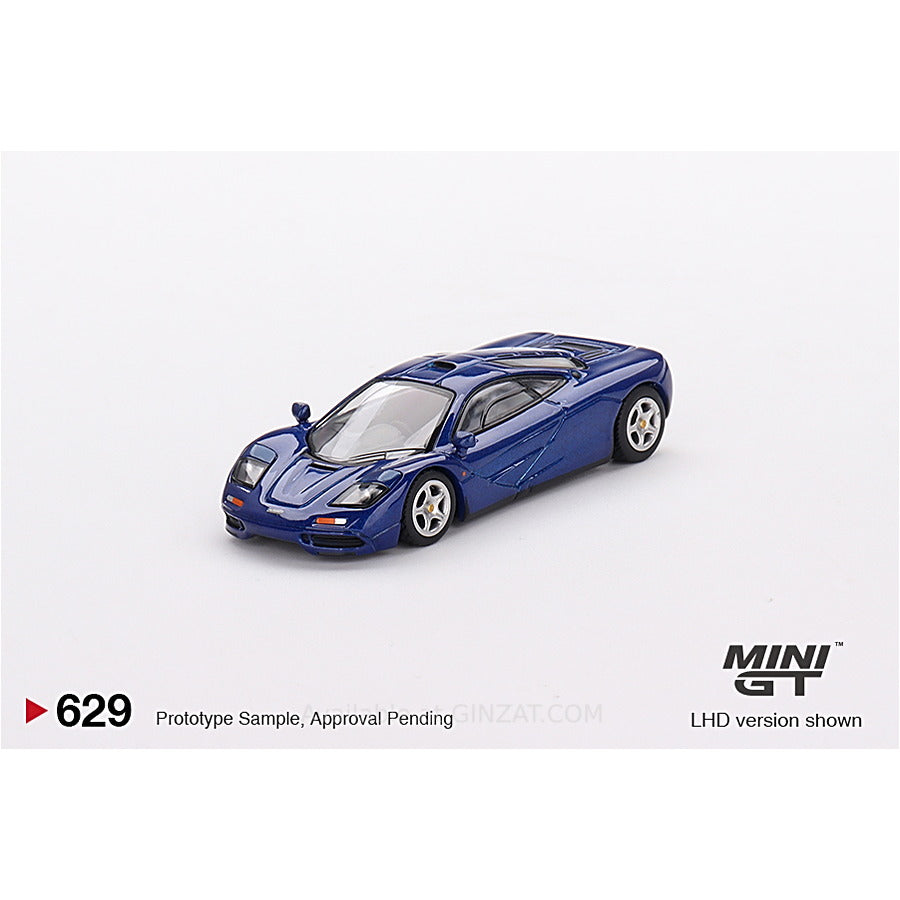 McLaren F1 Cobalt Blue, Mini GT 629 diecast model car