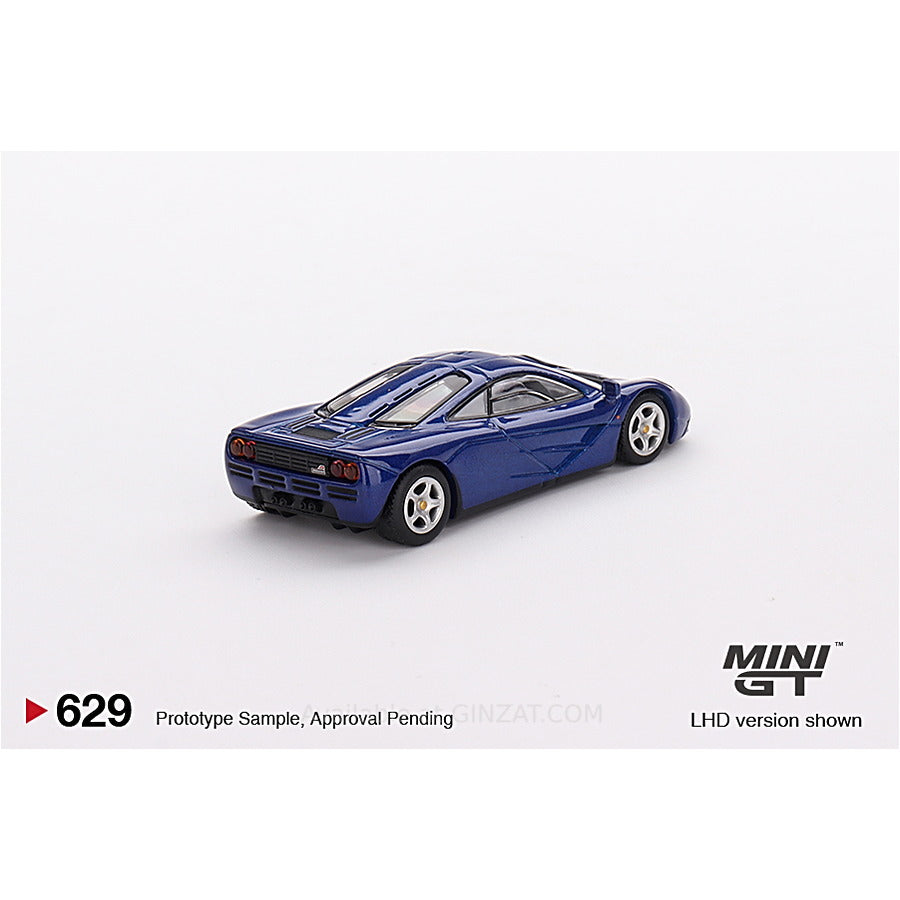 McLaren F1 Cobalt Blue, Mini GT 629 diecast model car