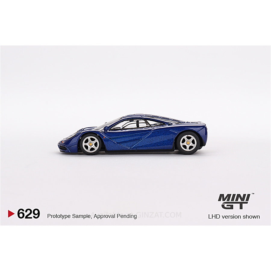 McLaren F1 Cobalt Blue, Mini GT 629 diecast model car