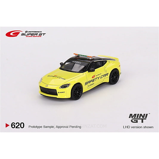 Nissan Z Performance 2023 SUPER GT Series 2022 SUPER GT Safety Car Japan Exclusive, Mini GT No. 620 diecast model car (Blister Pack)