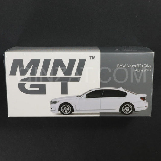 BMW Alpina B7 xDrive Alpine White, MINI GT No.557 diecast model