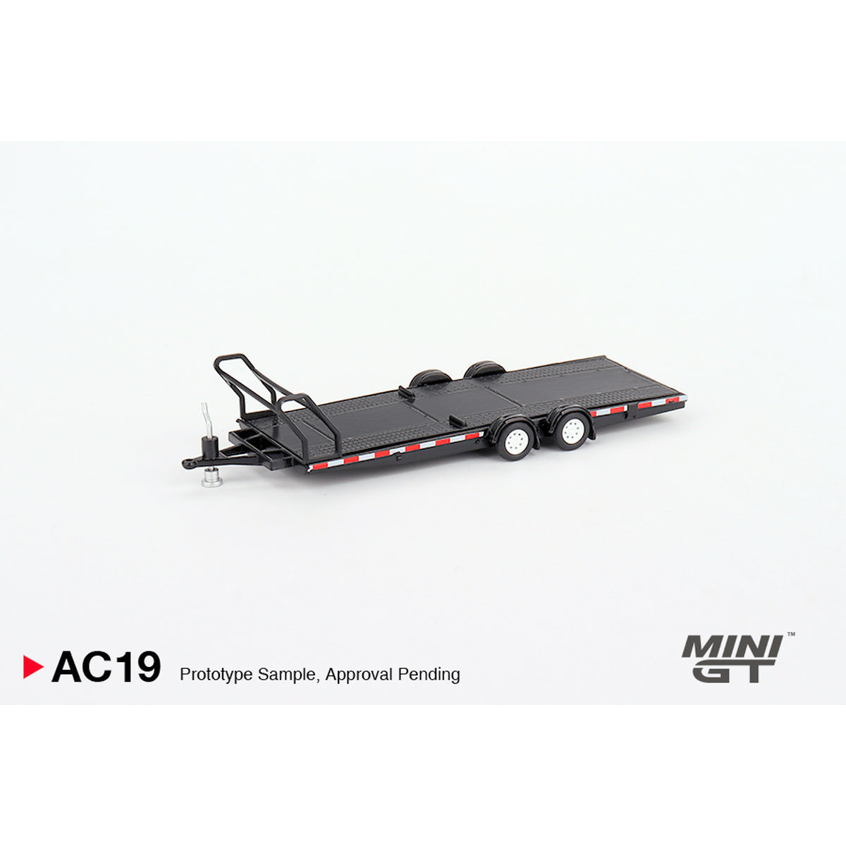 Car Hauler Trailer Type B Black, MINI GT Diecast Model AC19