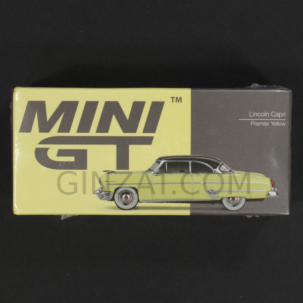 Lincoln Capri 1954 Premiere Yellow, Mini GT No. 561 diecast model car