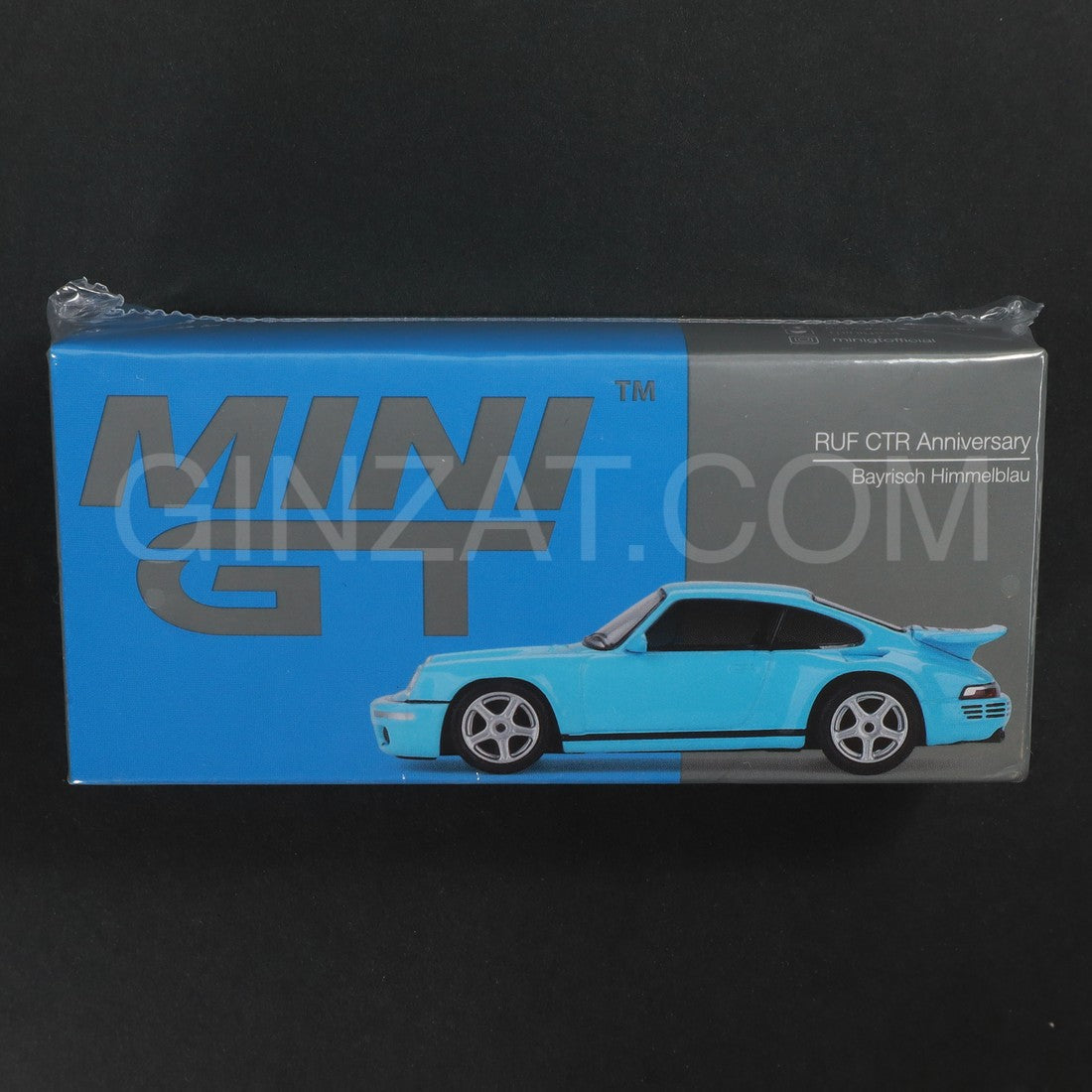 RUF CTR Anniversary Bayern Himmelblau (Sky Blue), MINI GT No.562 diecast model car