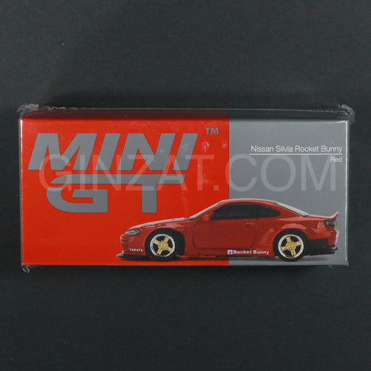 Pandem Nissan Silvia (S15) Red, MINI GT No.527 diecast model car