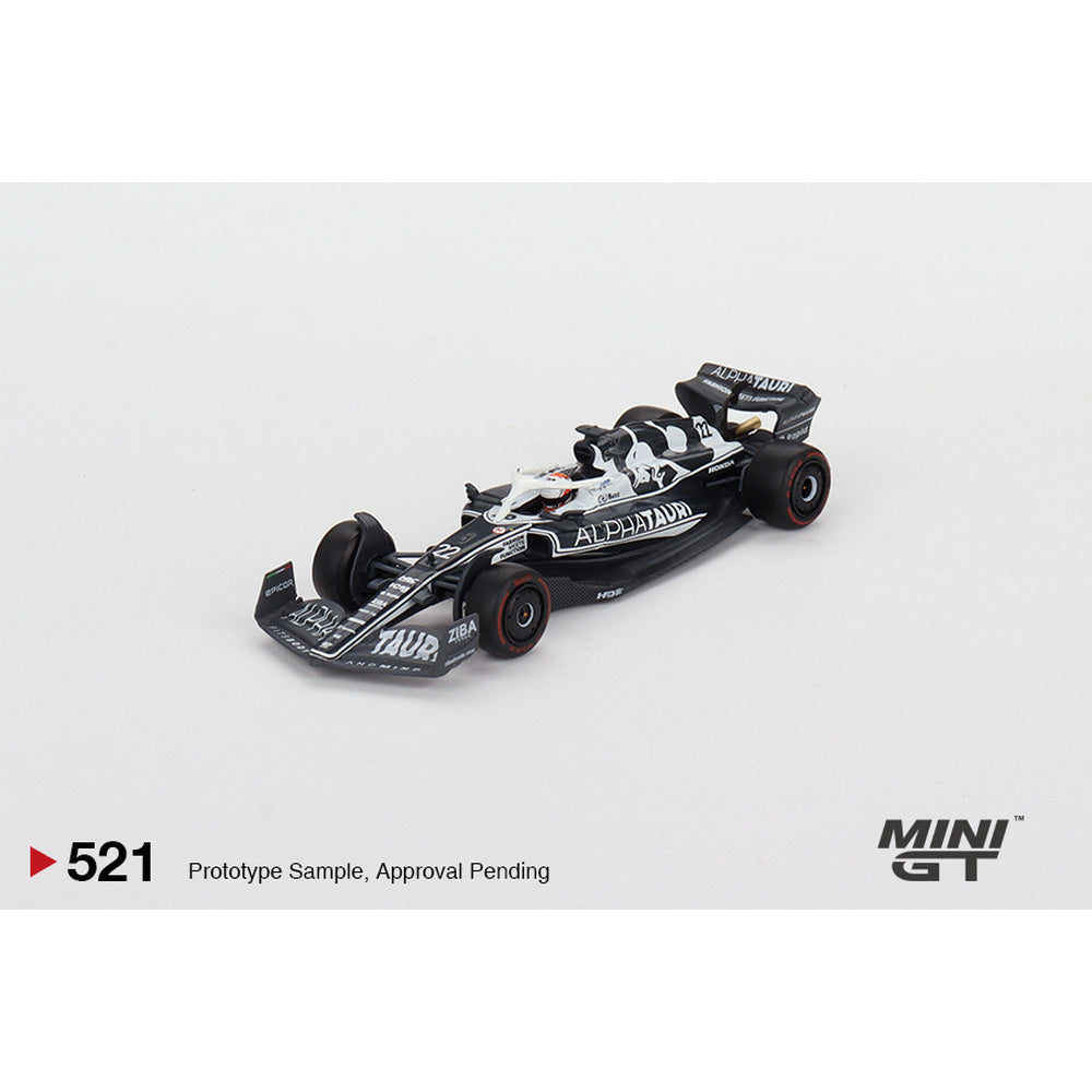 AlphaTauri AT03 #22 Yuki Tsunoda 2022 Abu Dhabi Grand Prix, Mini GT No. 521 diecast model car