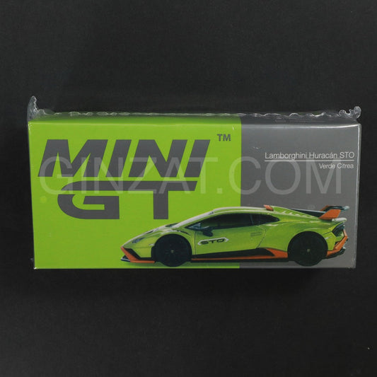 Lamborghini Huracan STO Verde Citrea, MINI GT No.547 diecast model