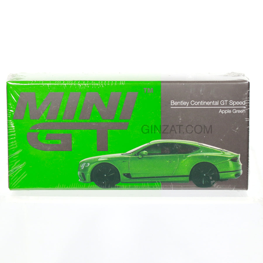 BENTLEY Continental GT Speed Apple Green, Mini GT No.473 diecast model car