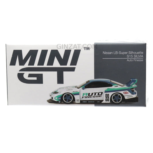 NISSAN LB-Super Silhouette S15 SILVIA Auto Finesse, Mini GT No.490 diecast model car