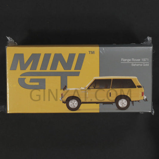 Range Rover 1971 Bahamas Gold, Mini GT No. 495 diecast model car