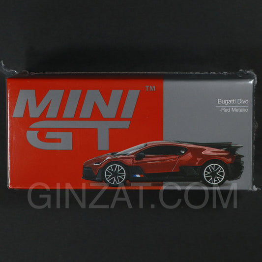 Bugatti Divo Red Metallic, MINI GT No.503 diecast model car