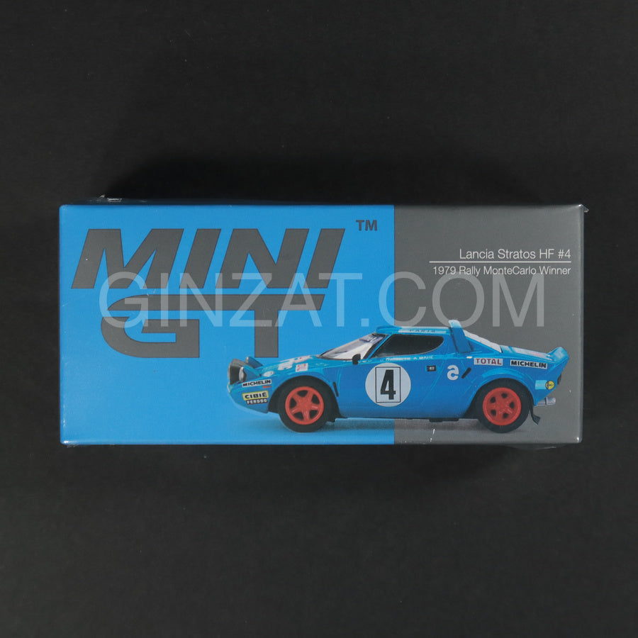 Lancia Stratos HF #4 1979 Rally MonteCarlo Winner, Mini GT No. 504 diecast model car