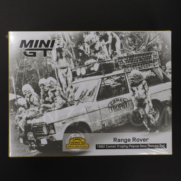 Range Rover 1982 Camel Trophy Papua New Guinea Set, Mini GT diecast model car