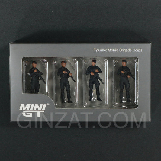 Indonesia Mobile Brigade Corps (Korps Brimob) Figure Set (Diecast Car)