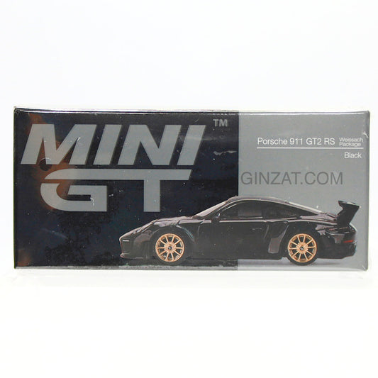 PORSCHE 911 GT2 RS Weissach Package Black, Mini GT No.401 diecast model car